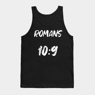 Romans 10 9 Bible Verse Text Tank Top